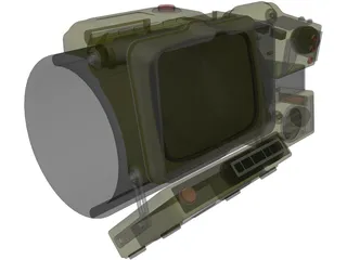 Pip-Boy 2000 3D Model