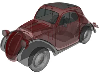 Fiat 500 Topolino (1936) 3D Model