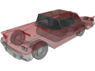 Ford Thunderbird (1958) 3D Model