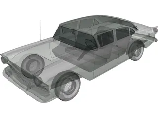 Ford Custom Fordor (1957) 3D Model