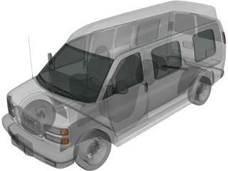 GMC Savana (1997) 3D Model