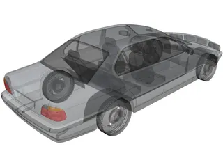 BMW 7-series [E38] (1994) 3D Model