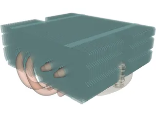 Noctua NH-L9X65 CPU Cooler 3D Model