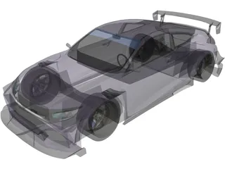 Honda Civic SI [Tuned] (2017) 3D Model