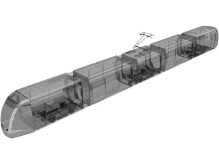 Tram 3D Model