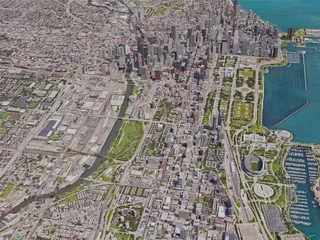 Chicago City, USA (2019) 3D Model