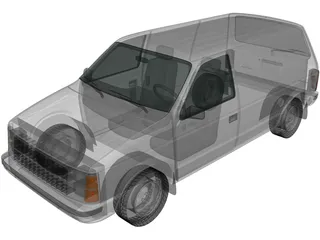 Dodge Mini Ram Van (1984) 3D Model