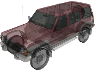 Nissan Patrol 5-door [Y60] (1987) 3D Model