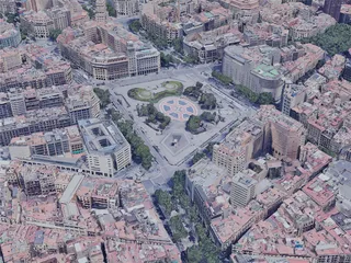 Barcelona City, Spain (2019) 3D Model