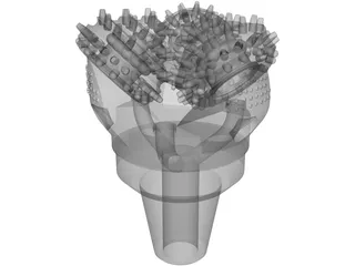 Tricone Drill Bit 3D Model