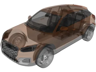 Audi Q2 (2017) 3D Model