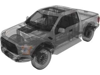 Ford F-150 Raptor (2017) 3D Model