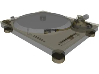 Technics SL-1200MK2 Turntable 3D Model