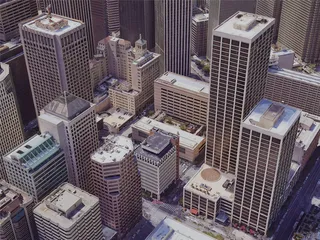 San Francisco City Downtown, CA, USA (2019) 3D Model