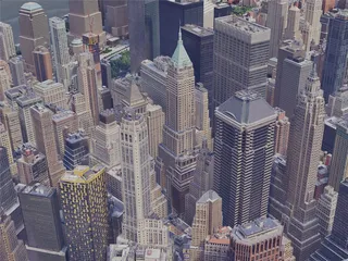 New York City, Lower Manhattan, USA (2019) 3D Model