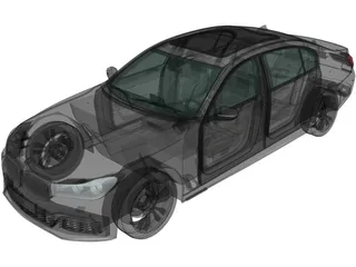 BMW M760Li (2016) 3D Model