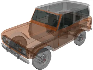 Ford Bronco (1975) 3D Model