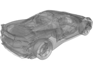 Chevrolet Corvette C8 (2019) 3D Model
