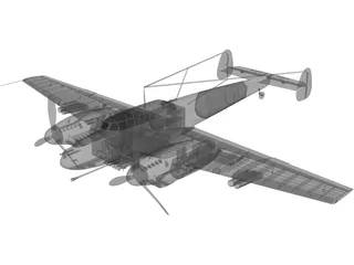 Messerschmitt BF-110 G-2 3D Model