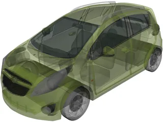 Chevrolet Beat (2010) 3D Model