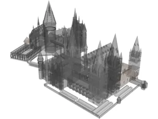 Hogwarts 3D Model