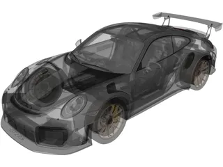 Porsche 911 GT2 RS Weissach (2018) 3D Model