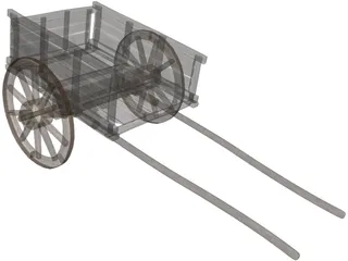 Horse Cart 3D Model