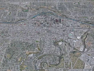 Calgary City, AB, Canada (2019) 3D Model