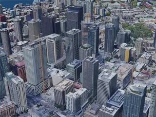Seattle City, WA, USA (2019) 3D Model