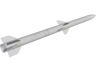 AIM120D Missile 3D Model