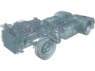 Euro Truck Chassis 3D Model