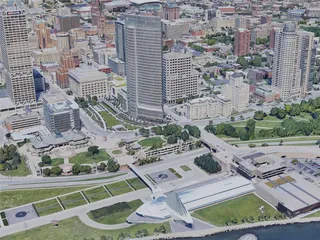 Milwaukee City, WI, USA (2019) 3D Model