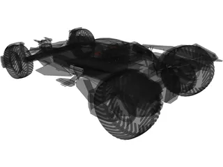 Batman Car 3D Model