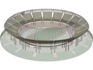 Soccer Stadium 3D Model