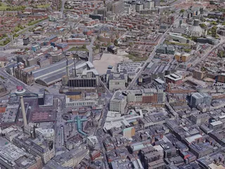 Liverpool City, UK (2019) 3D Model