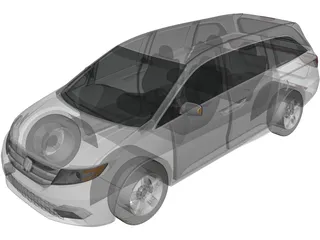 Honda Odyssey (2011) 3D Model