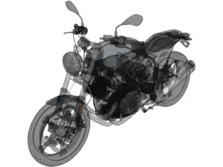 BMW R nineT Pure (2018) 3D Model