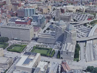 Cincinnati City, OH, USA (2019) 3D Model