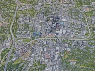 Charlotte City, NC, USA (2019) 3D Model