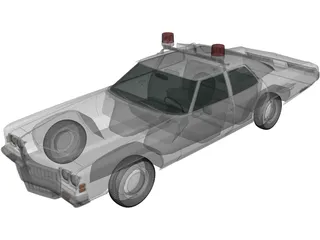Chevrolet Impala Police (1972) 3D Model