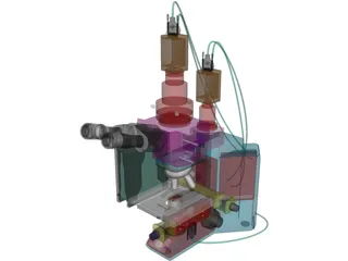 Olympus Microscope 3D Model