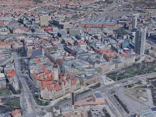 Leipzig City, Germany (2019) 3D Model