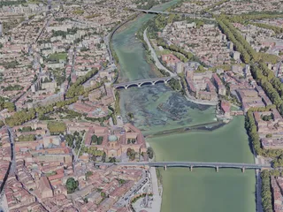 Toulouse City, France (2019) 3D Model