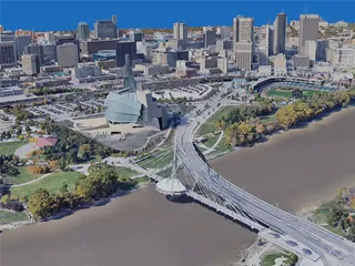 Winnipeg City, MB, Canada (2019) 3D Model