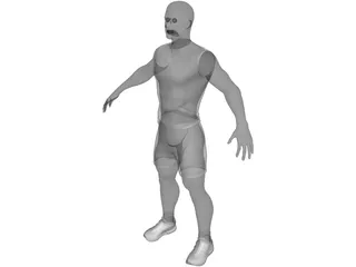Athlete Male 3D Model