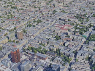 Lodz City, Poland (2019) 3D Model