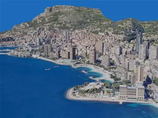 Monaco City, Monaco (2019) 3D Model