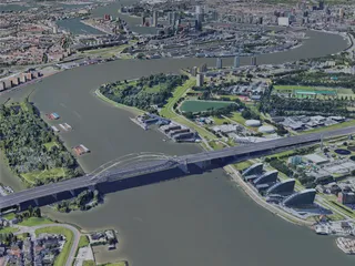 Rotterdam City, Netherlands (2019) 3D Model