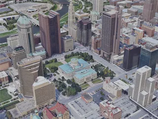 Columbus City, OH, USA (2019) 3D Model