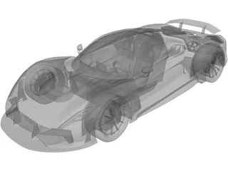 Hennessey Venom F5 (2020) 3D Model